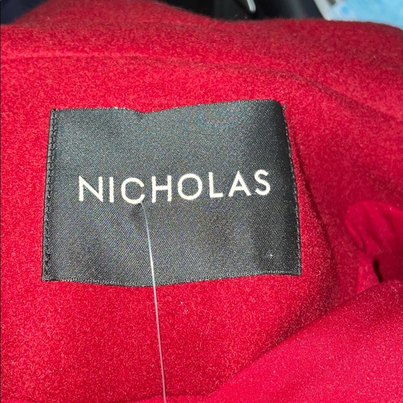 Red Nicholas Wool Vest - Picture 3 of 9